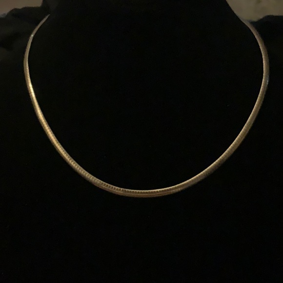 20in Gold Tone Omega Necklace - Picture 1 of 5